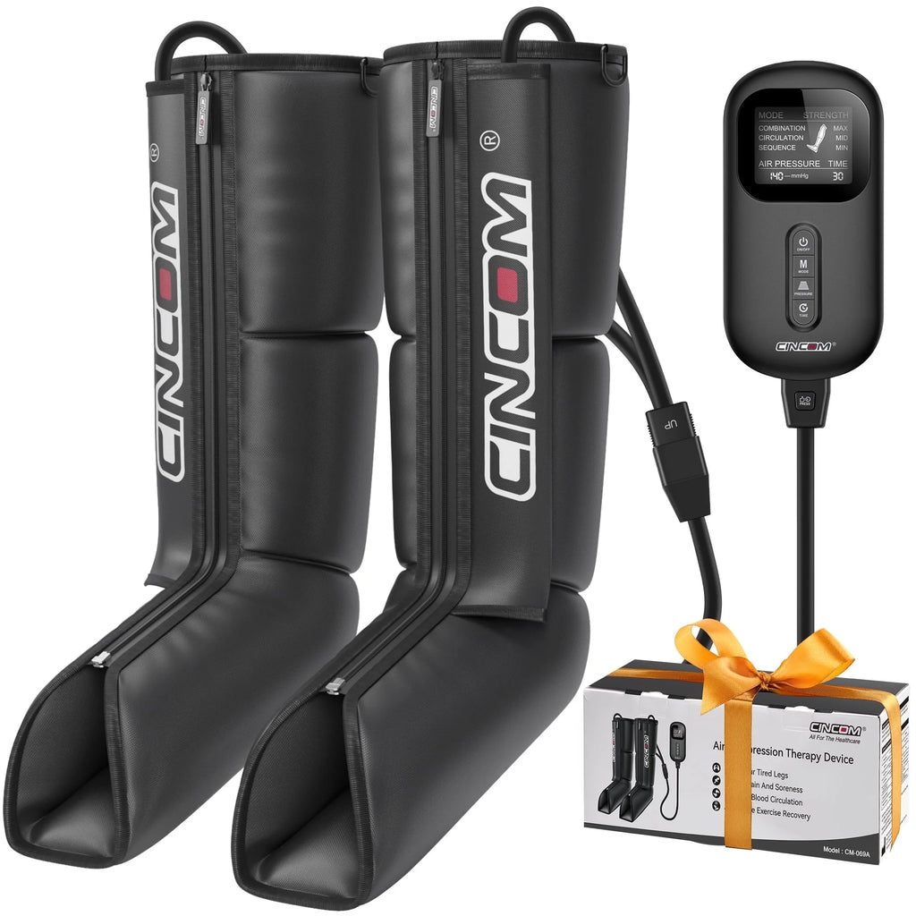 Leg Massager Recovery System for Athletes, Recovery Boots, Calf and Foot Compression Massager for Circulation and Pain Relief, FSA/HSA Eligible