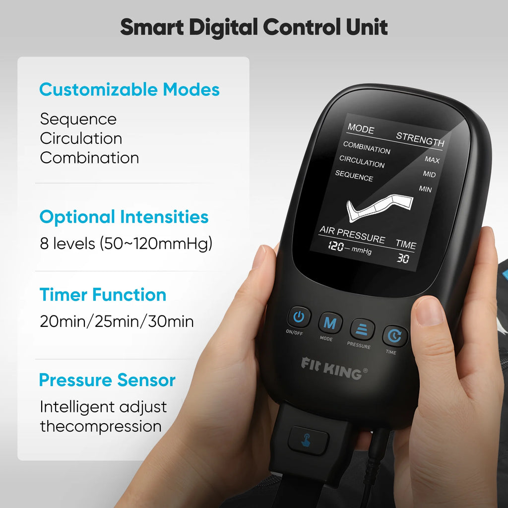 Air Compression Recovery System, Calf &Thigh& Foot Air Massage Boots, for Blood Circulation and Fast Recovery FSA/HSA Eligible (Medium)