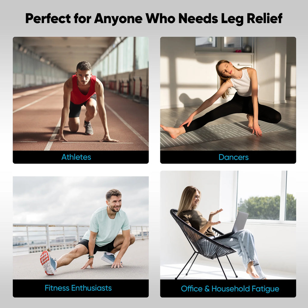 Air Compression Recovery System, Calf &Thigh& Foot Air Massage Boots, for Blood Circulation and Fast Recovery FSA/HSA Eligible (Medium)